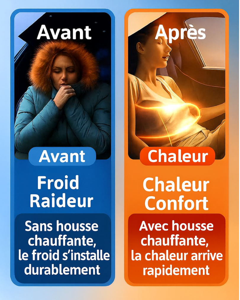 Housse chauffante pour siège